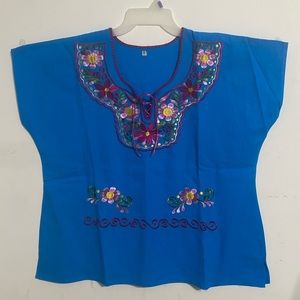 NWOT- Artisanal Mexican blouse